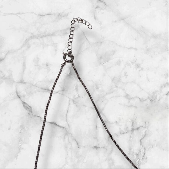 Infinity Pendant Necklace With Cubic Zirconia On Sterling Silver Chain For Women - Picture 9 of 11